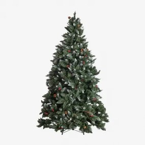 Kerstboom Met Decoratieve Dennenappels En Rode Bessen Livigno ↑240 Cm - Sklum