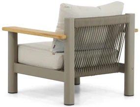 Stoel en Bank Loungeset 5 personen Aluminium/teak Taupe  Santika Furniture Santika