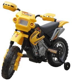 vidaXL Kinder motor Crosser elektrisch 6 volt geel