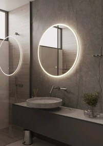 Martens Design Porto spiegel met LED verlichting, spiegelverwarming en touchbediening 80cm