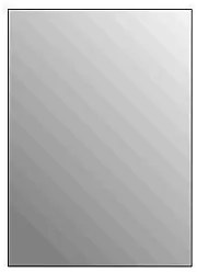 Plieger Basic 4mm rechthoekige spiegel 120x45cm zilver