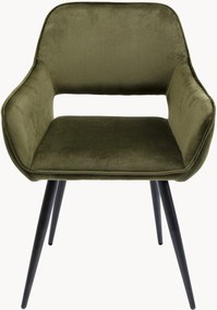 Fluwelen armstoelen San Francisco, 2-delig