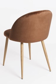 Set 4 Vint Fluwelen Stoelen