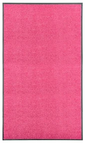 vidaXL Deurmat wasbaar 90x150 cm roze
