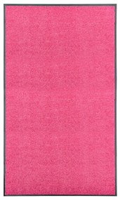 vidaXL Deurmat wasbaar 90x150 cm roze