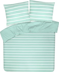 Dekbedovertrek My Design - 100% katoen - 200x200 - streep aqua