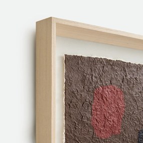 Bedrukt doek, ingelijst, breedte 50 x hoogte 70 cm, JERAPAH