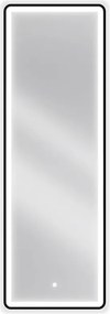 Mexen Coro verlicht badkamerspiegel 50 x 150 cm, LED 6000K, anti-condens, zwarte lijst - 9817-050-150-611-70