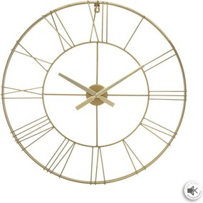 Atmosphera gouden Wandklok - Vintage Phil Or D70 - Dikte kader: 4,5 cm