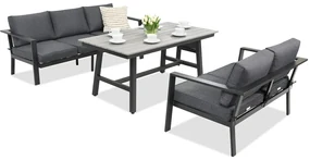 Meubelset Sydney Apetito Comfort 5 Garden Point antraciet