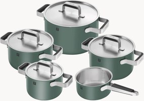 Kookpottenset Pure van edelstaal, 5-delig
