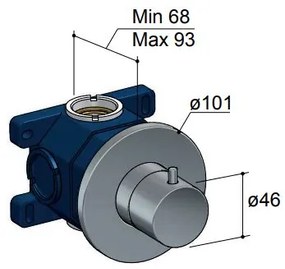 Hotbath Cobber Afbouwdeel stopkraan Chroom B010