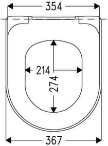 Eastbrook Kompact softclose toiletzitting wit glans