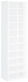 vidaXL Schoenenkast 54x34x183 cm bewerkt hout wit