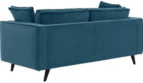 Goossens Bank Suite blauw, stof, 2-zits, elegant chic