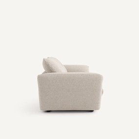 3-zits slaapbank van gestructureerde viscose en linnen, EDGAR