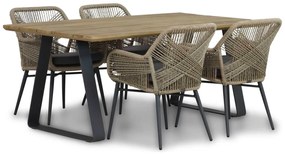 Tuinset 4 personen 180 cm Rope Taupe Lifestyle Garden Furniture Advance/Palta