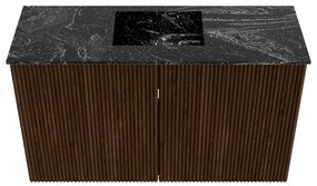 Mondiaz Joya DLux 70cm toiletmeubel walnut met wastafel faye midden 1 kraangat lava
