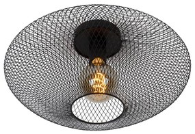 Lucide Mesh plafondlamp 45cm 1x E27 zwart