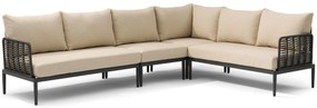 Hoek loungeset 6 personen Aluminium/wicker Grijs  Coco Ibiza