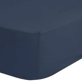 HIP Hoeslaken 140x200 cm donkerblauw