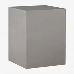 Pack Van 2 Nachtkastjes 35x35 Cm In Roestvrij Staal Iuraima Geborsteld Roestvrij Staal - Sklum