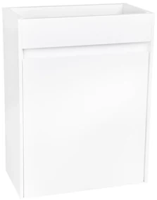 Differnz Hura toiletmeubel wit met marmeren fontein wit