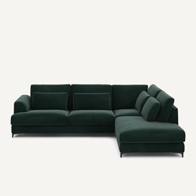 Omvormbare hoekbank rechts, fluweel, Marsile