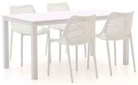Forza Ripi/Menzano 160cm dining tuinset 5-delig stapelbaar