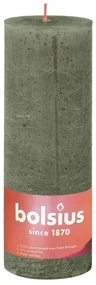 Bolsius Stompkaarsen Shine 4 st rustiek 190x68 mm fris olijfkleurig