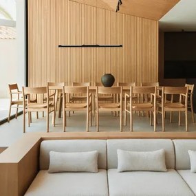 Set Eettafel 220-320x95 Cm Uitschuifbaar Treveris En 12 Eetkamerstoelen Van Eikenhout Mara Signature Natuurlijk Hout - Sklum