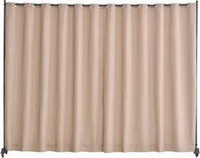 VEVOR Room Divider Scheidingsscherm Enkel Paneel, Draagbaar Privacy Scherm voor Kantoor Slaapkamer Eetkamer Studeerkamer Balkon, Oprolbare Room Divider (308,5 x 45 x 245,5 cm), Bruin