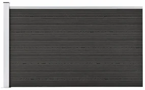 vidaXL Schutting 175x105 cm HKC grijs