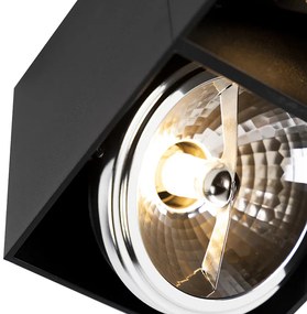 Design Spot / Opbouwspot / Plafondspot zwart rechthoekig 2-lichts - Box Modern G9 Binnenverlichting Lamp