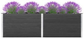 vidaXL Plantenbak verhoogd 300x50x91 cm HKC grijs
