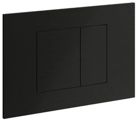 Hotbath Bas drukplaat voor Geberit UP320/UP720/TECE zwart geborsteld PVD