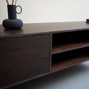 Zwevend Tv-meubel Walnoot Bruin 160 Cm - 160x40x30cm.