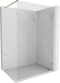 Mexen Lunar douchewand Walk-in rechts 80 x 200 cm, transparant 8 mm, geborsteld koper - 830-080-000-65-00-P