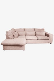 Baron bank 2.5-zits lounge links roze/karamel melee