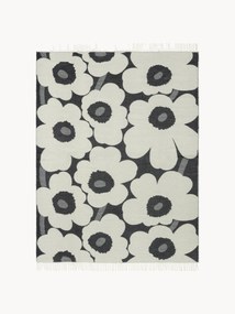 Dubbelzijdige deken Unikko met franjes