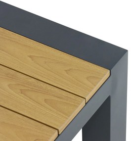 Hoek loungeset 5 personen Aluminium/Polywood (teakfinish) Grijs  Lifestyle Garden Furniture Navarra