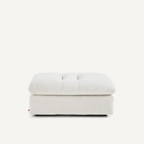 Modulaire voetensteun in linnen fluweel, GIULIANO