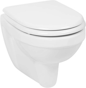 Saqu Just compact hangtoilet met sofclose en quickrelease toiletbril Wit