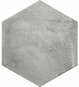 Cir Miami Vloer- en wandtegel hexagon 24x28cm 10mm R10 porcellanato Dust Grey 1513587