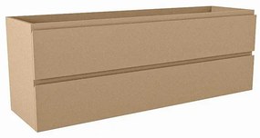 Mondiaz HAY wastafelonderkast - 140x40x50cm - 2 lades - uitsparing midden - softclose - Oro M45207Oro