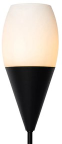 Moderne tafellamp zwart met opaal glas - Drop Modern E27 Binnenverlichting Lamp