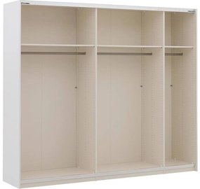 Goossens Kledingkast Easy Storage Sdk, 253 cm breed, 220 cm hoog, 2x 3 paneel glas schuifdeuren
