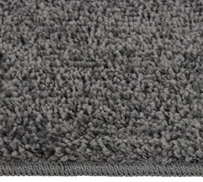 vidaXL Vloerkleed shaggy anti-slip 160x230 cm donkergrijs