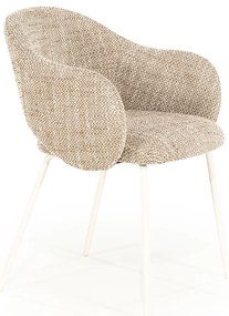 By-Boo Story Wit-frame Eetkamerstoel Bruin