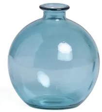 Vaas van gerecycled glas Kimma Blauw – hemel - Sklum